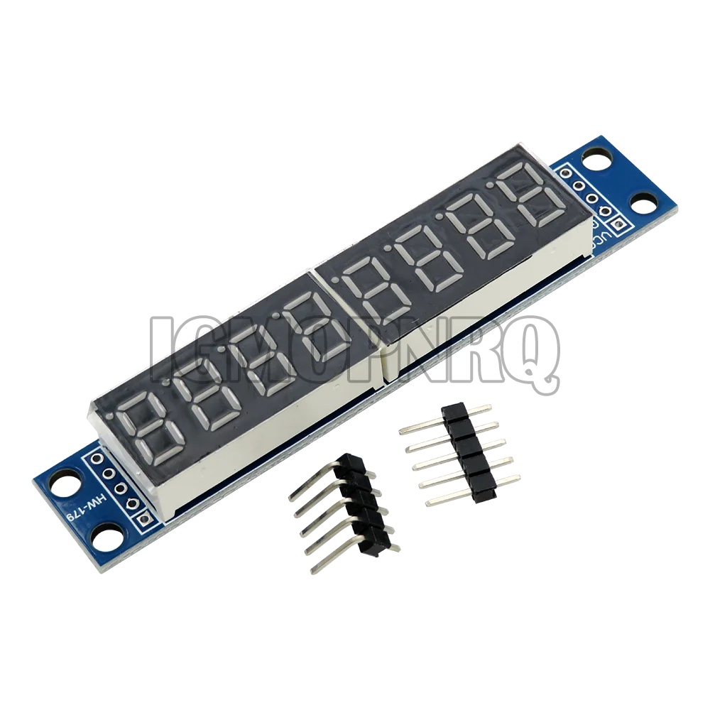 MAX7219 7-segment LED Dot Matrix 8 Digit Digital Tube Display Control Module 3.3V 5V Microcontroller Serial Driver DIYGBA