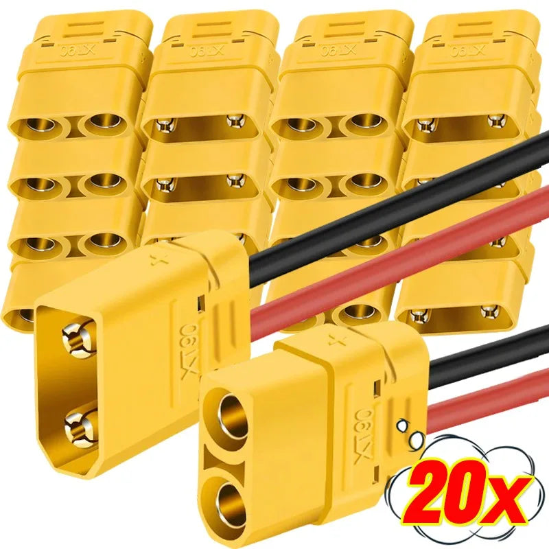 XT90 Male Female Terminal Plugs Waterproof Welding Connector Plug Wire Cable Adapters For RC Lipo Battery Drone Boat Airplane