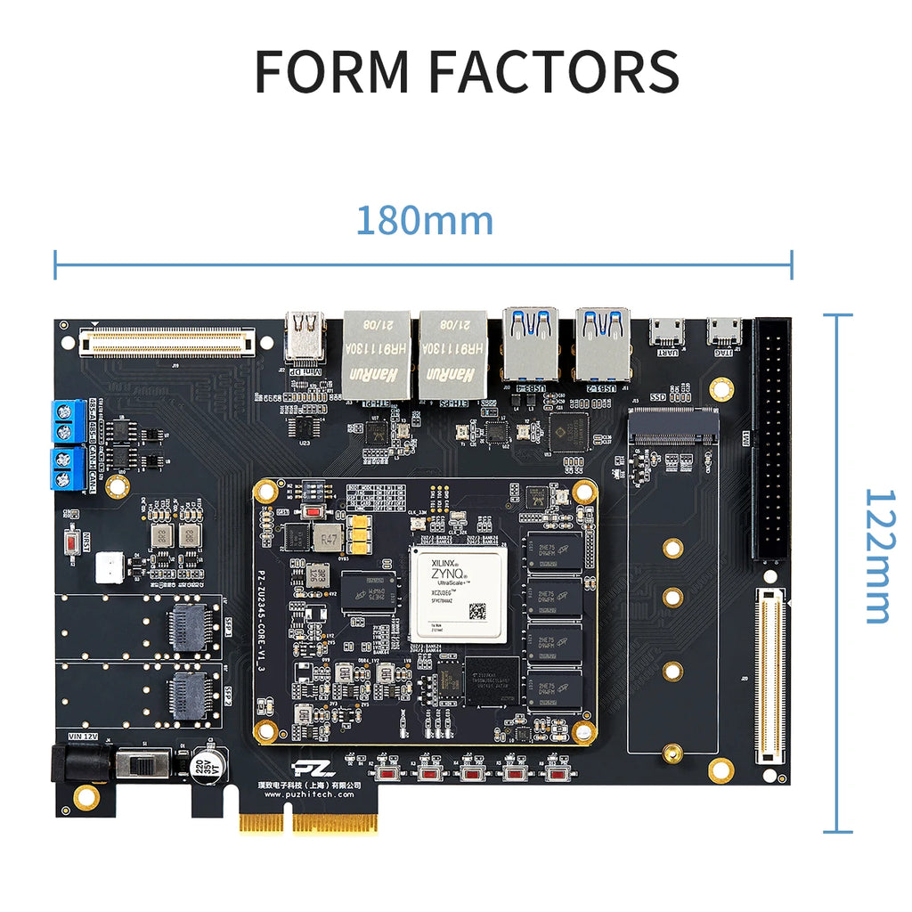 PUZHI  ZU2CG ZU3EG Card: Xilinx ZYNQ UltraScale XCZU2CG XCZU3EG FPGA Development Board USB3.0 DP  PCIe 3.0