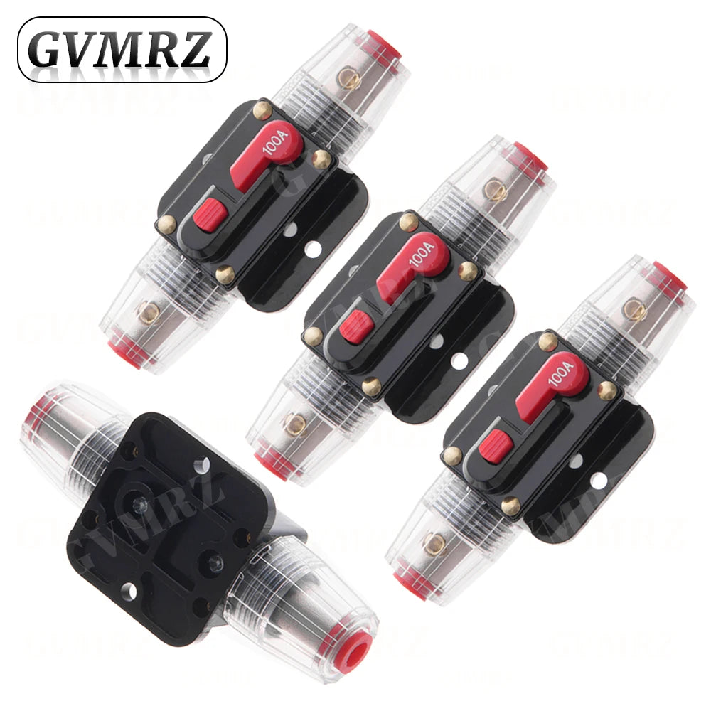 Car Battery Fuse Automatic Reset Audio Stereo Amplifier Fuses Overload Protection Adapter Auto Accessories 15A 20A 30A 40A 50A