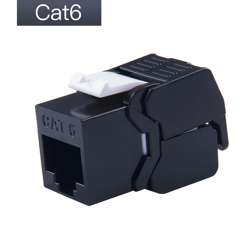 Linkwylan RJ45 Keystone Jack Cat5e Cat6 6A Multi Colors  Toolless UTP To LSA Network Modules Tool-Free Connection