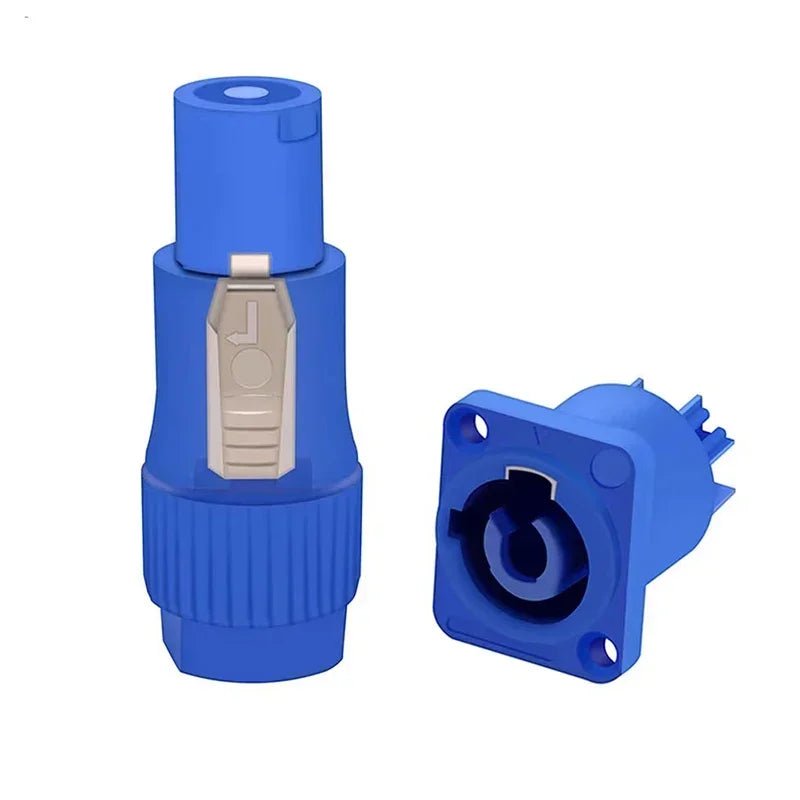 5pcs Powercon Connector 3 Pin Power Plug Adapter Lockable Cable Connector Chassis Socket NAC3FCB 3pin Male Plug Adapter