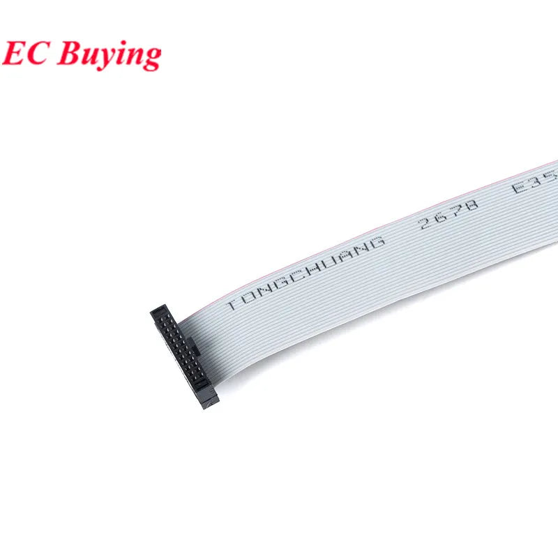 Gray Flat Ribbon Cable 1.27MM 2.0MM 2.54MM Pitch AVR 20cm Data Line Wire FC-6/8/10/12/14/16/20/24/26/30/34/40/50P Pin Connector