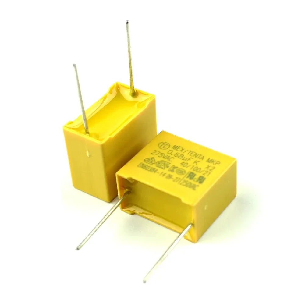 5pcs X2 Safety capacitor 27.5mm 275VAC 275V 1uF 1.2uF 1.5uF 2uF 2.2uF 3.3uF Polypropylene film capacitor