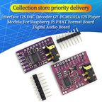 PCM5102 High Fidelity DAC Audio Decoder Board GY-PCM5102 IIS I2S Interface Lossless Digital Sound Module For Raspberry Pi