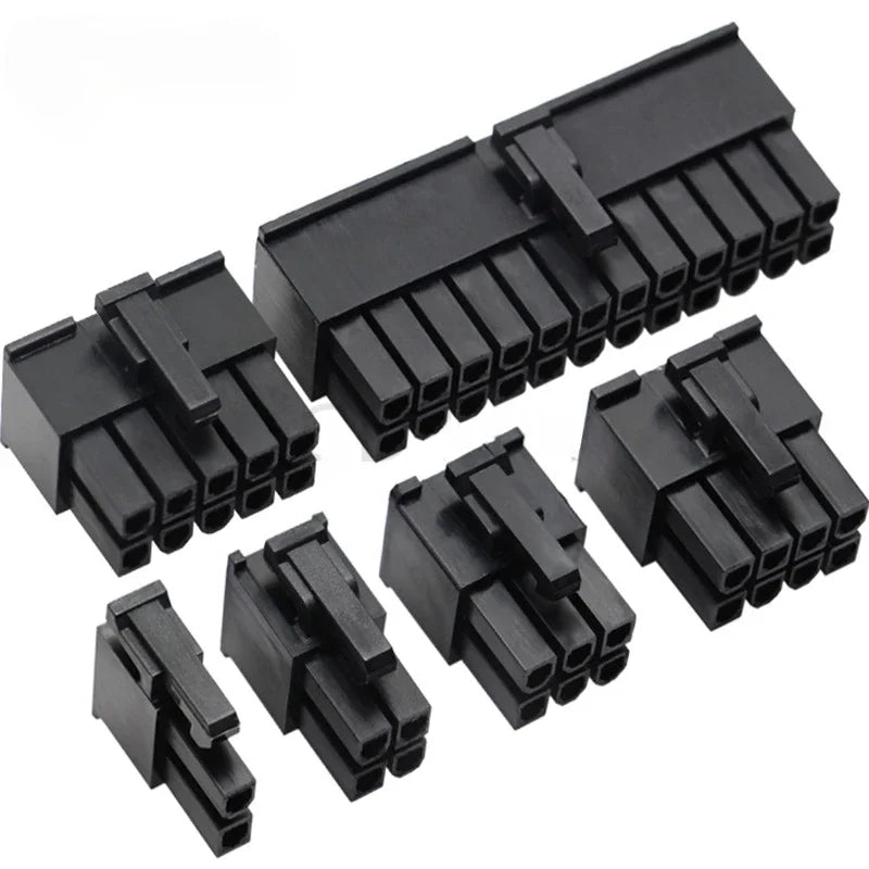 10sets MX3.0 3.0mm Pitch Micro-Fit 3.0 Connector Housing 2*1/2/3/4/5/6/8/10/12 Pin Male Shell + Terminal 43030 2P/3P/4P/5P
