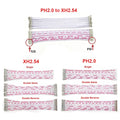 10pcs PH2.0/XH2.54/PH2.0 to XH2.54 12P Flat Convert Adapter Cable 10/20/30cm Without Shell Plug Wire with Terminal Pre-crimped