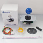 Original Japan Sanwa Joystick JLF TP 8YT Fighting Rocker With Topball 5pin Wire Jamma Arcade Vending Game PC PS3 XBOX Kit DIY