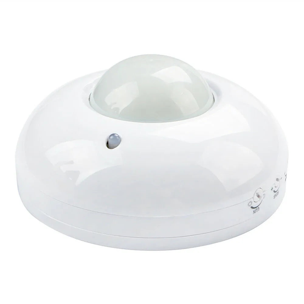 PIR Infrared Sensing AC110-240V 10A 360 Degree Motion Sensor 5s-10min Delay Adjustable Photosensitive Adjustable