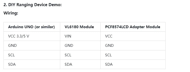 VL6180 / VL6180X Time‑of‑Flight Range Finder Sensor Module, Optical Distance + Gesture Detection, I2C 3.3V 5V for Arduino ESP32