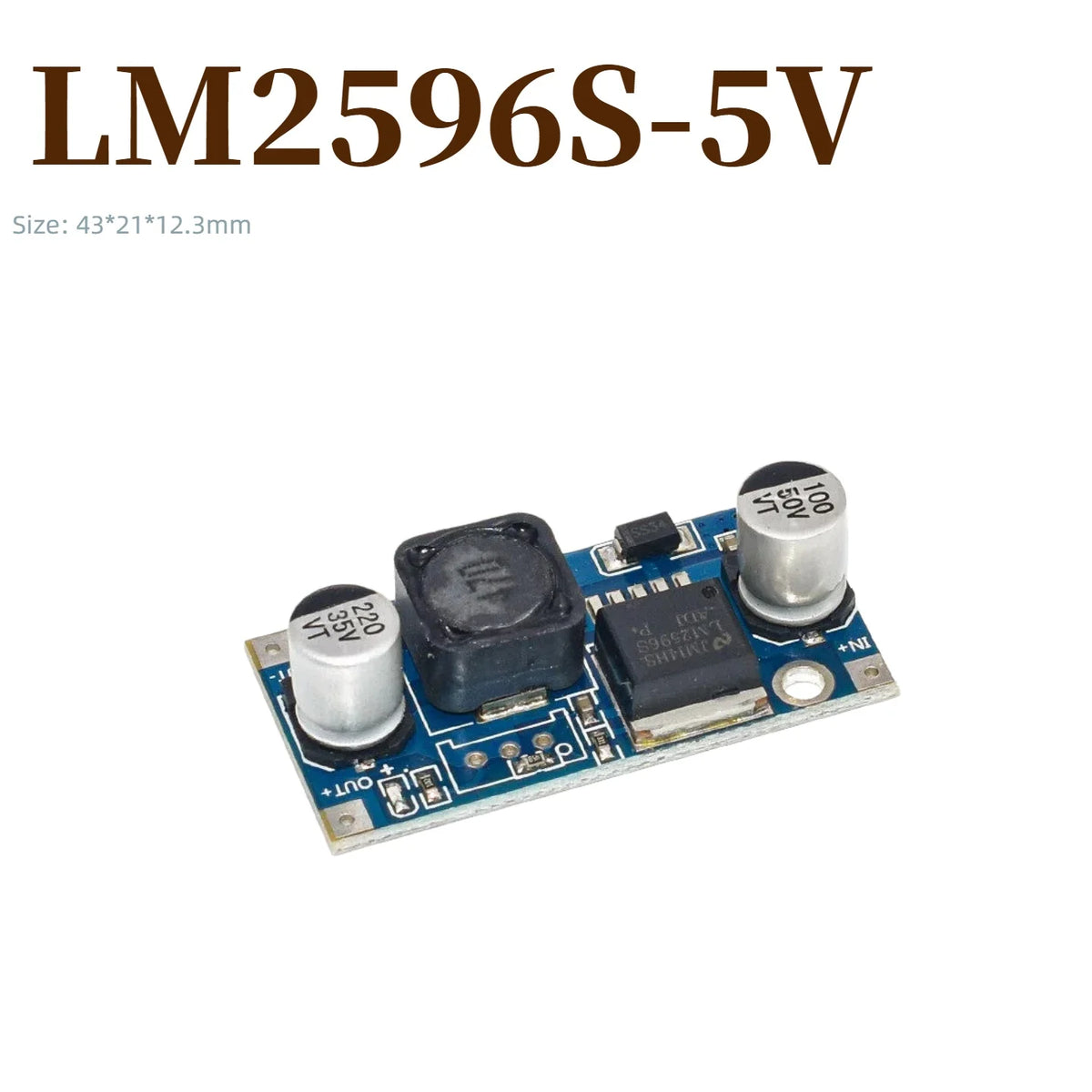 1/5/10pcs LM2596 XL4015 XL4005 MP1584 MINI560 DC-DC Buck Converter 3A Adjustable Step Down Power Module With Digital Display