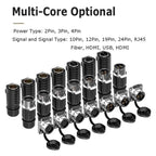 EW-LP24 Solderless Power Aviation Connector Waterproof Adapter Screw Lock Charger M24 2 3 4 5 Pin Male Plug Female Socket IP68
