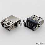 5PCS USB2.0 Female USB Socket Connector 4P USB 2.0 4 Pin Female USB 2.0 Transfers Jack For Laptop Notebook Computer USB Type A/B