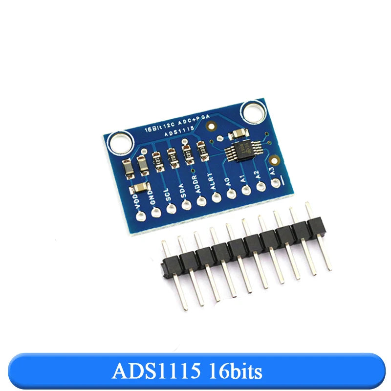 12bits 16 Bit I2C ADS1115 ADS1015 Module ADC 4 channel with Pro Gain Amplifier 2.0V to 5.5V for Arduino RPi