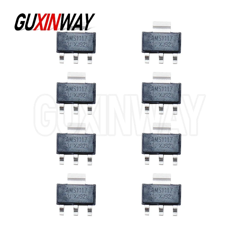 20PCS New Linear Voltage Regulator SOT223 IC AMS1117 1.2V 1.5V 1.8V 2.5V 3.3V 5V ADJ LM1117