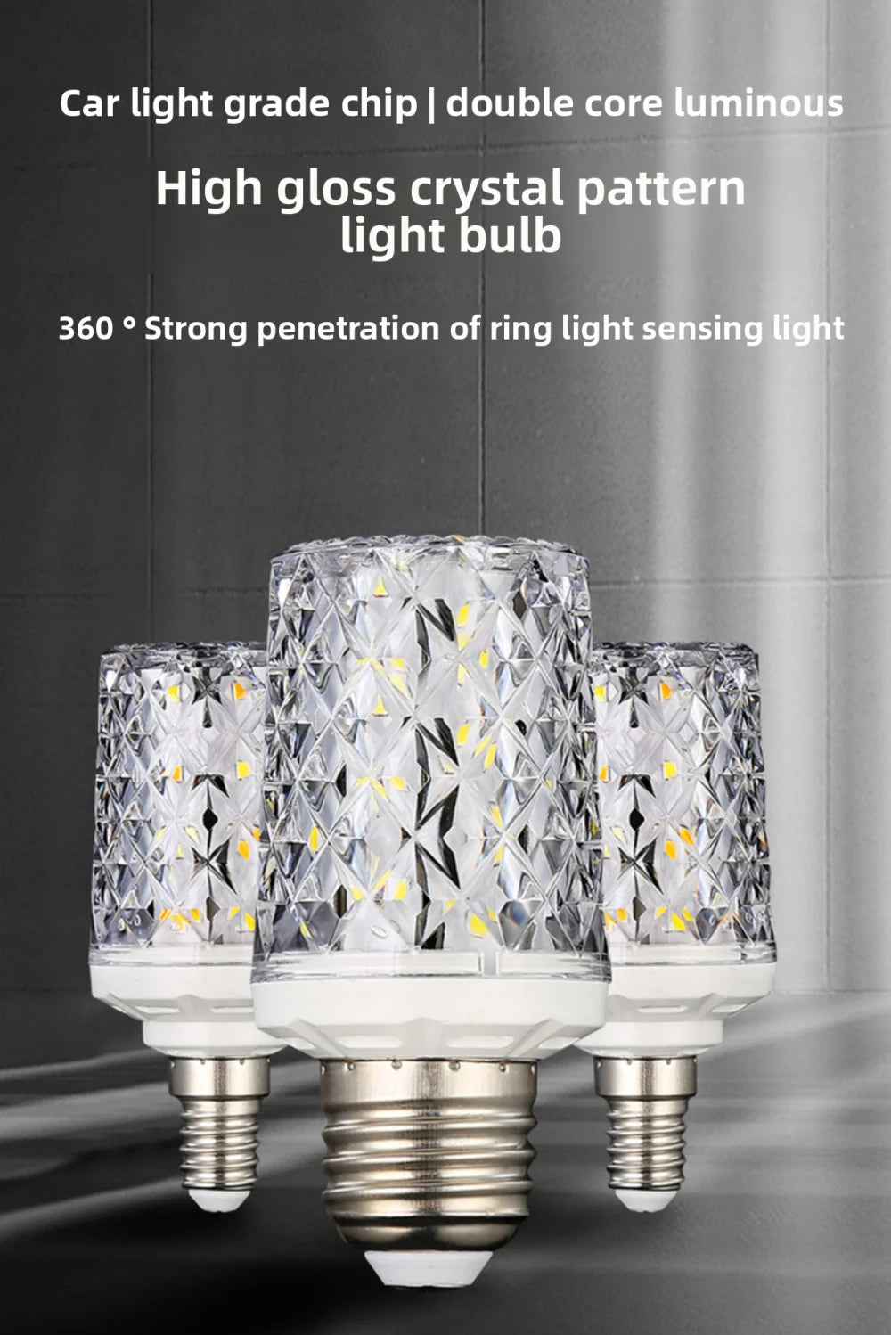 LED corn light bulbs E27 E14 30W 40W AC 220V 240V 5730 SMD LED crystal lamp 360 Beam Angle Replace Halogen Chandelier light