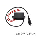 12V 24V to 5V 3A DC DC Step Down Buck Converter Mini USB Micro USB Type-C Power Supply Module CE ROHS Certified Waterproof