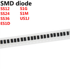 200PCS DIODE SMD US1J S1G S1M SS12 SS36 SS24 ES1D SMA