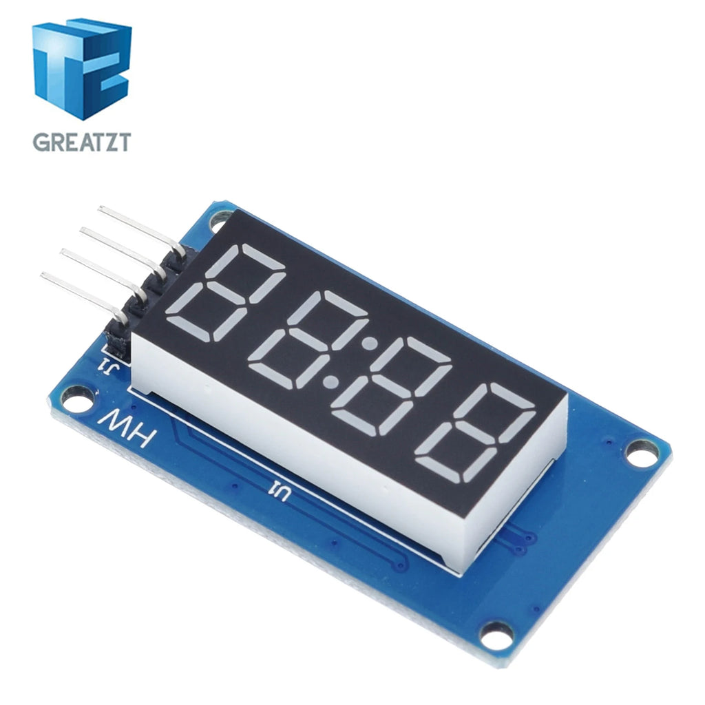 TM1637 LED Display Module For Arduino 7 Segment 4 Bits 0.36Inch Clock RED Anode Digital Tube Four Serial Driver Board Pack