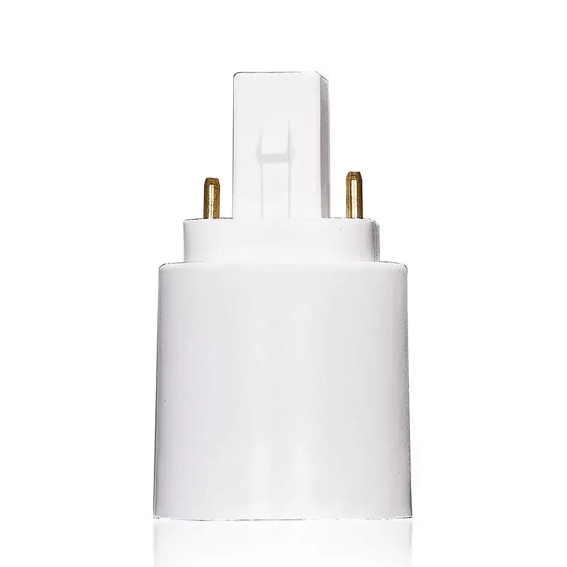 5pcs G24d To E26 LED Light Base Converter2Pin G24 To E27 Lamp Holder Adapter Allow You Install E27 Standard Lamp in G24d Socket