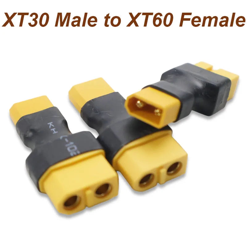 XT60 to XT30 Plug Adapter Converter Connector Male/Female for FPV Drone RC Lipo Battery Charger ESC Accessory Drone Parts DIY