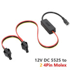 DC 5525 To SATA IDE Hard Drive Power Supply Cable DC 12V To 4Pin Molex/ SATA Hard Drive Cable Step-down Voltage Regulator