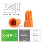 DIY GO 200PCS Quick Wire Connector Screw Cap Terminals, Electrical Equipment Connectors, Wire Connector Terminals, AWG 22-10