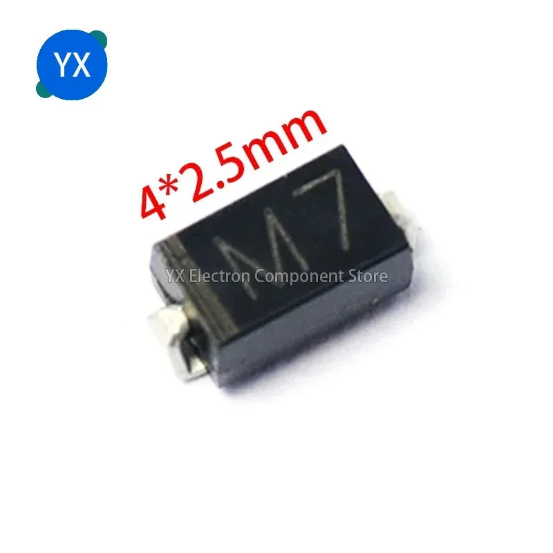 1000PCS M1 M2 M4 M7F A7 SMA Rectifier Diode 1A SMD 1N4001 4002 4004 4007 SS310 RS1M RS2M ES1D ES1J US1M Schottky Diodes DO-214AC