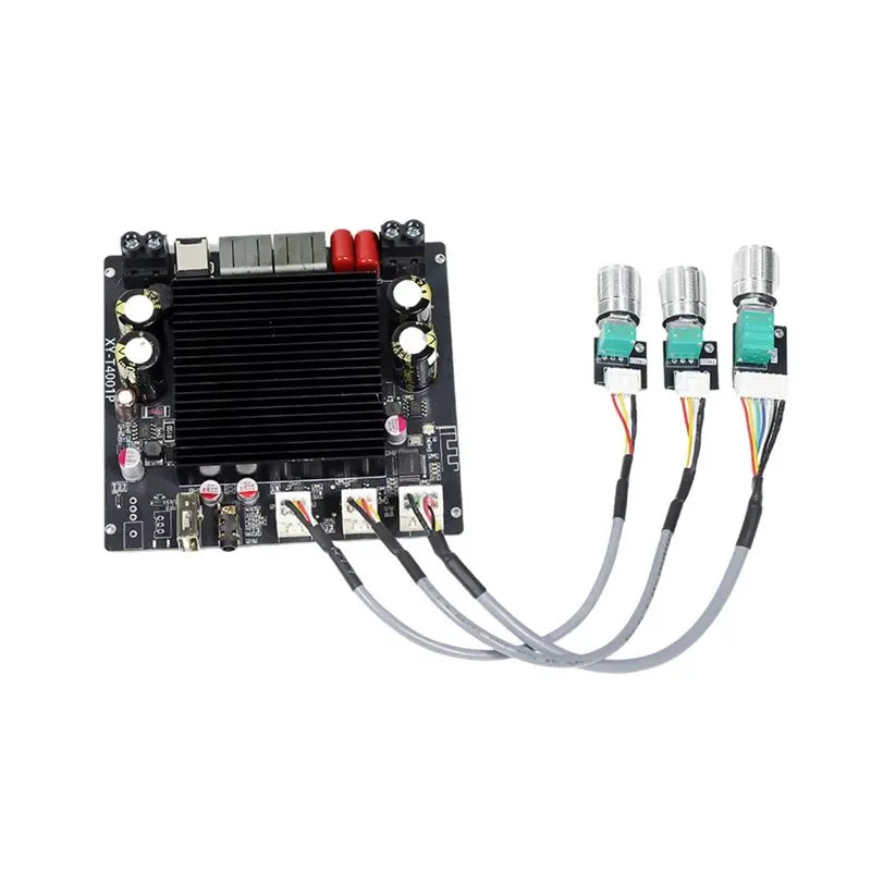 A13E-XY-T4001P TPA3223 400W Mono Digital Bluetooth Amplifier Board Module DC 12-42V Low Treble Control APP Enabled AUX USB