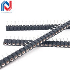 1x40P 1.27mm 2.0mm 2.54mm Round Hole Male Tin Gold Female Pin Header Single Row 0.1" Breakable PCB IC Crystal Transistor Socket