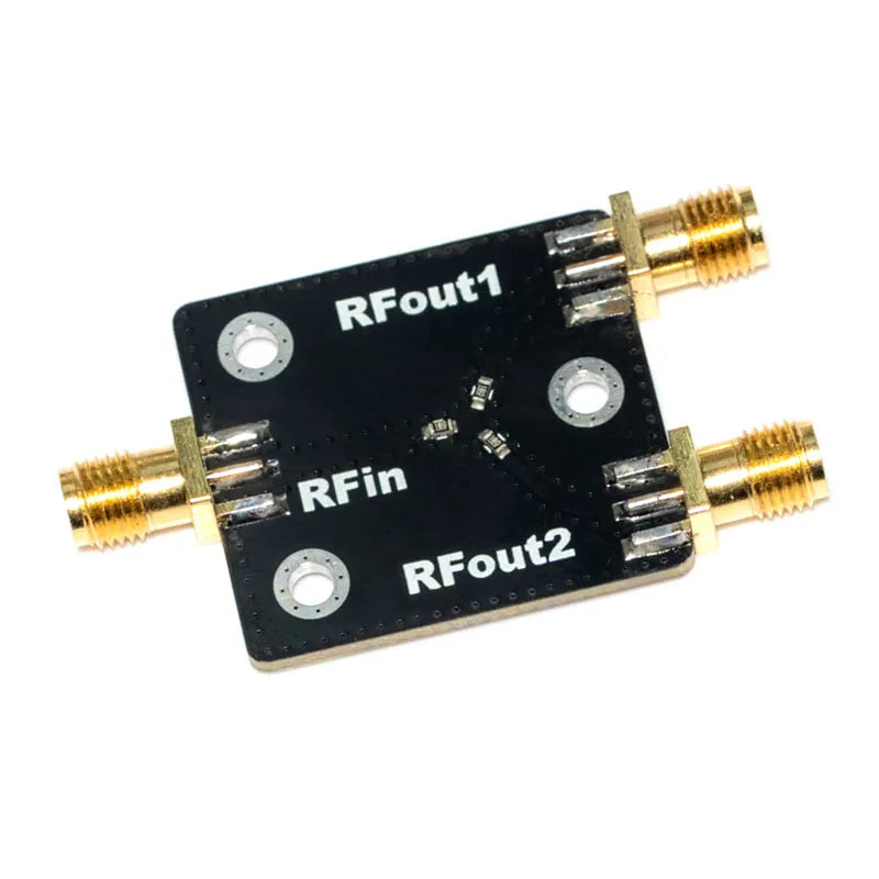 DC-4GHz RF Microwave Resistive Power Divider 1 to 2 Way, Power Splitter Combiner Module SMA Female 50Ω for Microwave