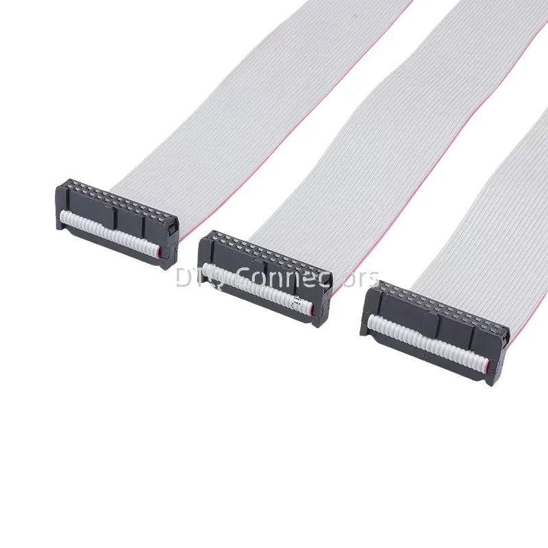 1pcs 2.0mm Pitch FC 6/8/10/12/14/16/18/20/24/26/30/34/40/44/50 Pin Gray Flat Ribbon Data Cable 10-50cm For DC3 IDC Male Header