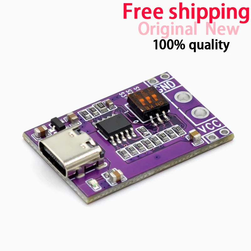 1-100PCS PD/QC/AFC Fast Charge Decoy Trigger Type-C Decoy Module Board with DIP Switch 5V 9V 12V 15V 20V Fixed Voltage Output