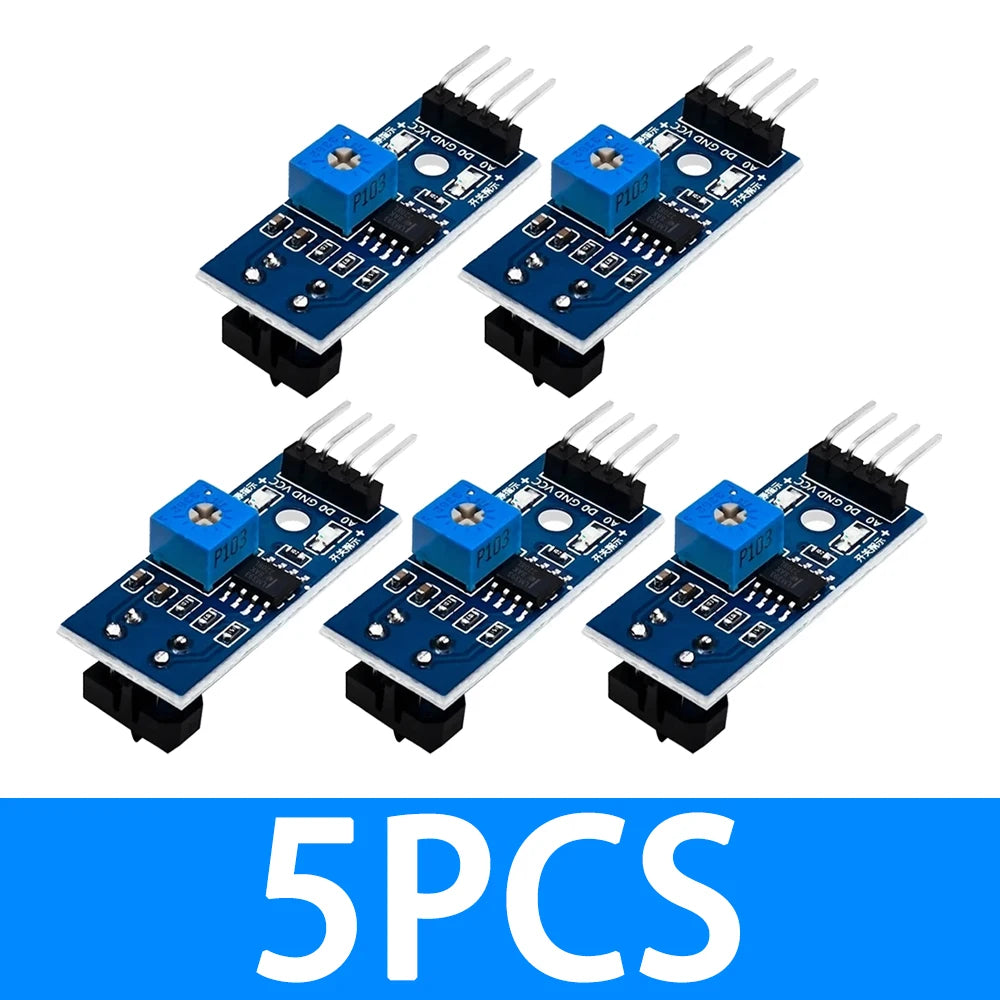 ‌TCRT5000 IR Reflective Sensor Module (3.3V-5V)  1-Channel Obstacle Avoidance & Line Tracking with Adjustable Sensor for arduino