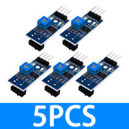 ‌TCRT5000 IR Reflective Sensor Module (3.3V-5V)  1-Channel Obstacle Avoidance & Line Tracking with Adjustable Sensor for arduino