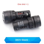 1PCS 12mm AD16-22SM 12V 24V 36V 48/110/220V Flash Signal Light Red LED Active Buzzer Beep Alarm Indicator Red Green Yellow Black