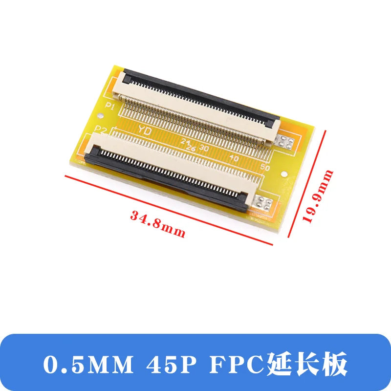2Pcs FFC/FPC Flexible Cable Extension Board Adapter 0.5MM Pitch 4P/8/10/12/14/16/20/24/30/40/50/60/64Pin