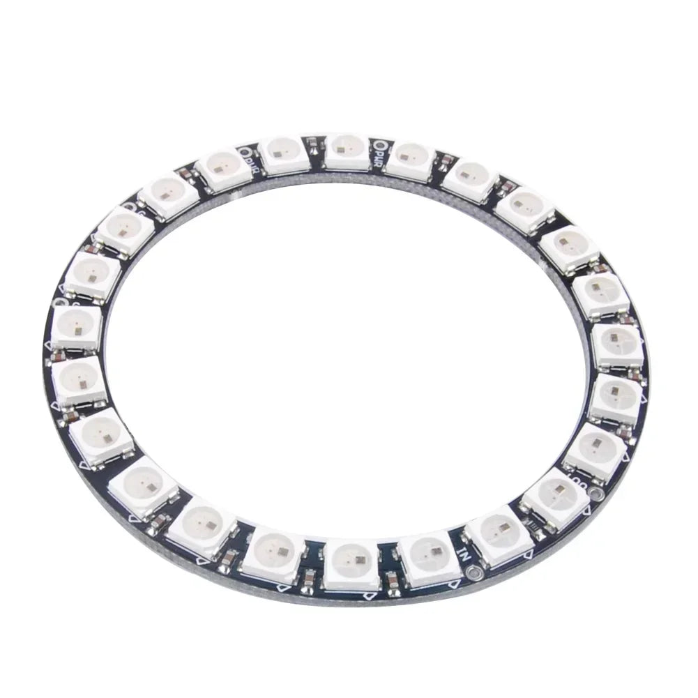 WS2812B 5050 RGB LED Ring 7 / 8 / 12 / 16 / 24 / 60 Bits Lamp Light with Integrated Drivers WS2812 for Arduino Raspberry Pi