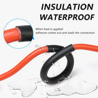 1/2/5M 4:1 Shrinking Ratio With Glue Heat Shrink Tube 4 ~ 52mm Polyolefin Adhesive Wire Cable Sleeving Dual Wall Thicken Tubing