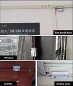 NC Door Sensor Metal Wired Roller Shutter Door Magnetic Contact Reed Switch for Security Alarm System