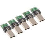 B03B-For Sony S2/S3 MULTI Micro Camera 5-Pack Mini USB Connector 15 Pin Data USB PCB Flat Micro USB Plug Adapter