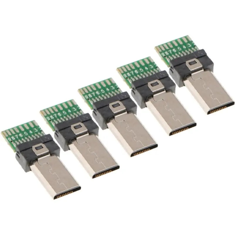 B03B-For Sony S2/S3 MULTI Micro Camera 5-Pack Mini USB Connector 15 Pin Data USB PCB Flat Micro USB Plug Adapter