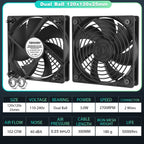 YOUNUON 60mm 80mm 90mm 120mm EC Brushless Fan AC 110V 115V 120V 220V 240V Axial Fan with Srews/Grill 6025 8025 9225 12025 12038