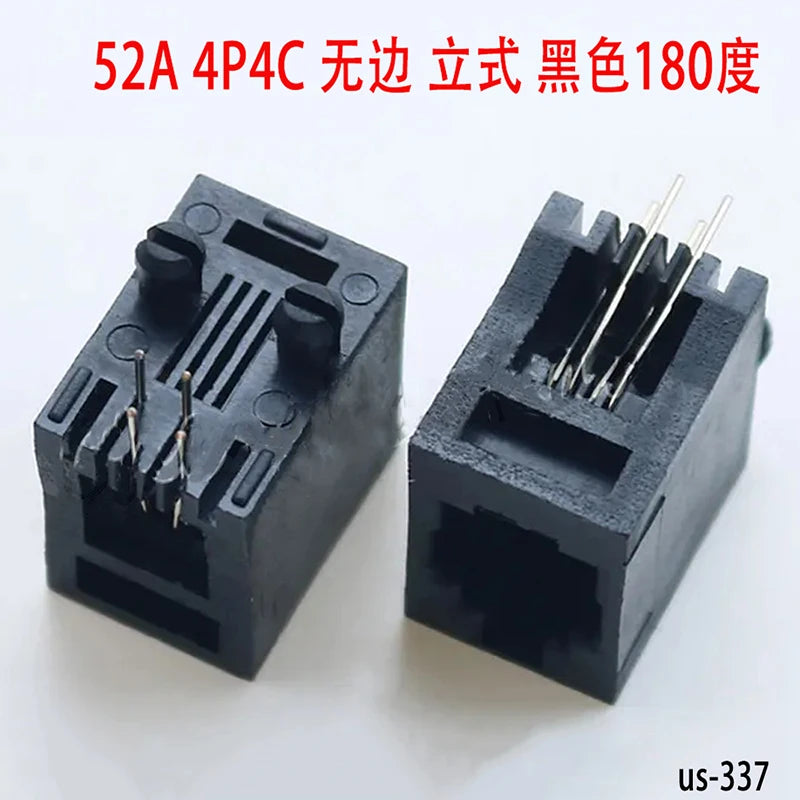 10PCS Telephone Socket Connector RJ11 RJ12 RJ45 Telephone Wifi Female Socket 2pin 4pin 6pin 8pin 4P4C 6P6C 6P4C 8P8C RJ45 Jack