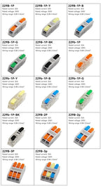 Universal Quick Electrical Wire Connectors Compact Splicing Terminal Blocks Push-in Home Cable Connectors 10Pcs