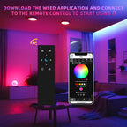 DOMRAEM Addressable WLED WiFi LED Remote Control - ESP-NOW 30M Range, Low-Power, 4-Scene Memory, App-Free Control,RGB IC Control