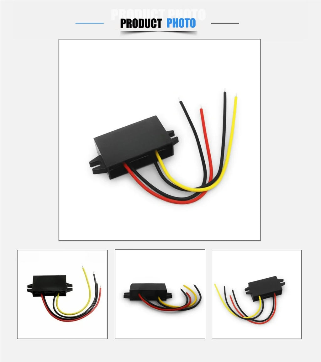 Waterproof Step-down Converter 12 24V 36V 48V 60V 72V 80V 85V to 12V 1A 2A 3A 5A Volt Regulator DC to DC Mini Buck Converter