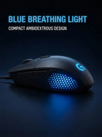 Logitech G302 Wired Ambidextrous Gaming Mouse 4000DPI On‑The‑Fly DPI Switch RGB Backlit 6 Assignable Buttons For Laptop Desktop