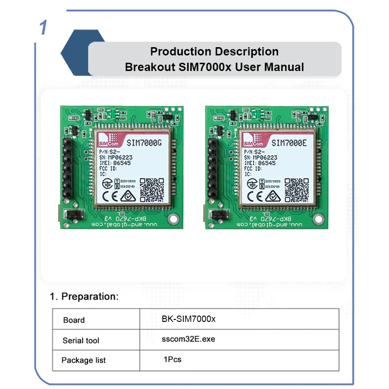 SIM7000E Push Nano Side Way SIM Slot Core Board SIMCOM LPWA+GSM+NBIOT+CATM+B31 Module Breakout kit for Europe/Middle East/Africa