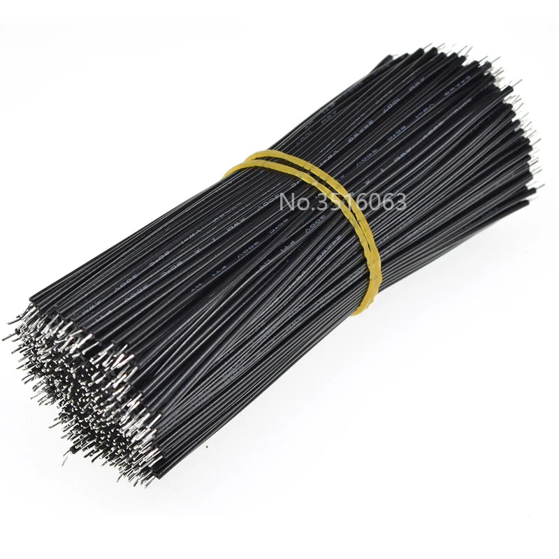 100Pcs PVC UL1007-22AWG 24/26/30AWG Tinned Electronic Wire PCB Jumper Cable 5/10/15/20cm Red Black Blue Yellow Green50/100/200mm